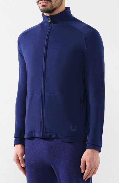 Шерстяной кардиган ZEGNA синего цвета по цене 82600 руб., арт. VS475/ZZT868, фото 3 Шерстяной кардиган ZEGNA, арт. VS475/ZZT868, фото 3