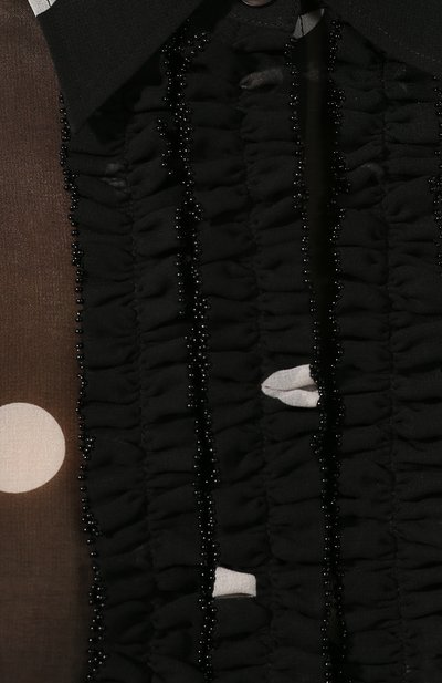 Блузка в горох DRIES VAN NOTEN черного цвета по цене 68850 руб., арт. 201-18641-9421, фото 5 Блузка в горох DRIES VAN NOTEN, арт. 201-18641-9421, фото 5