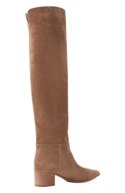 Замшевые ботфорты Camoscio Gianvito Rossi G80233.45RIC.C45CAML Бежевый  G80233.45RIC.C45CAML Фото 5