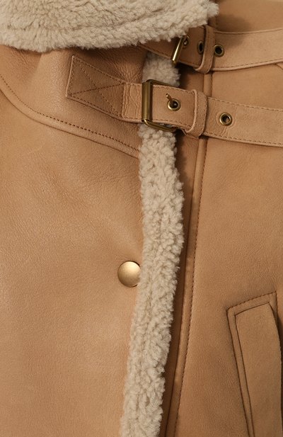 Приталенный жилет из овчины CHLOÉ, арт. CHC18SCV71205287, фото 5