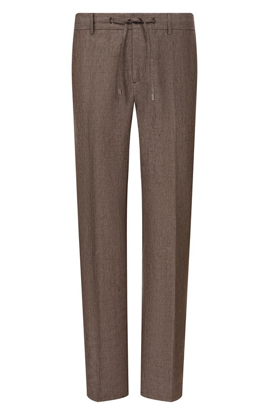 Льняные брюки Berwich SPIAGGIA 20/LM104 Коричневый SPIAGGIA 20/LM104