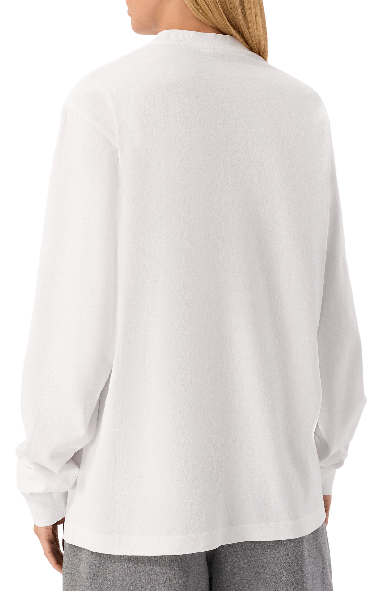 Хлопковый лонгслив ALEXANDER WANG белого цвета по цене 62950 руб., арт. UCC4261938, фото 4 Хлопковый лонгслив ALEXANDER WANG, арт. UCC4261938, фото 4