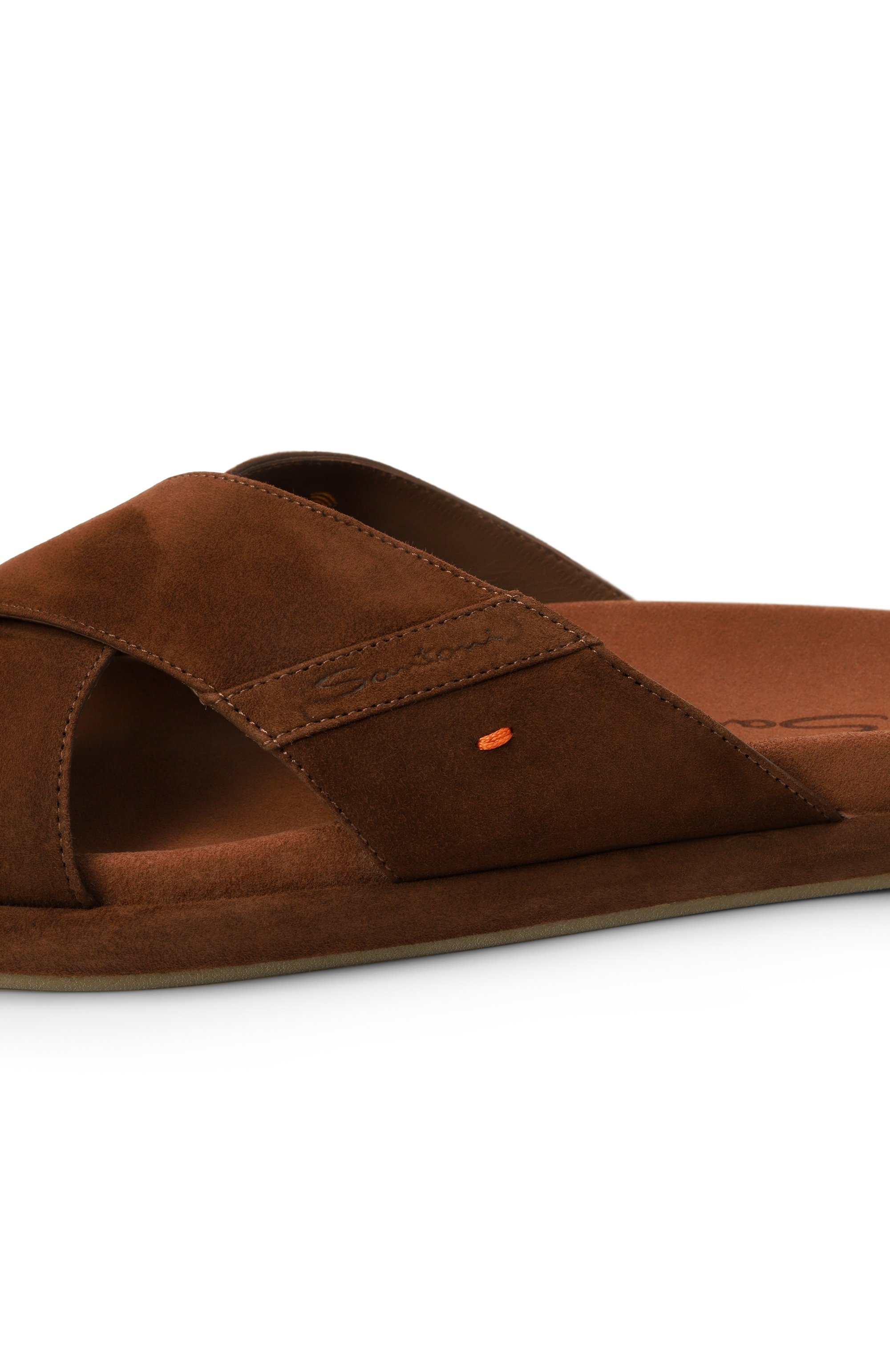 Замшевые шлепанцы SANTONI, арт. WHXG71540G0MTMGD, фото 7