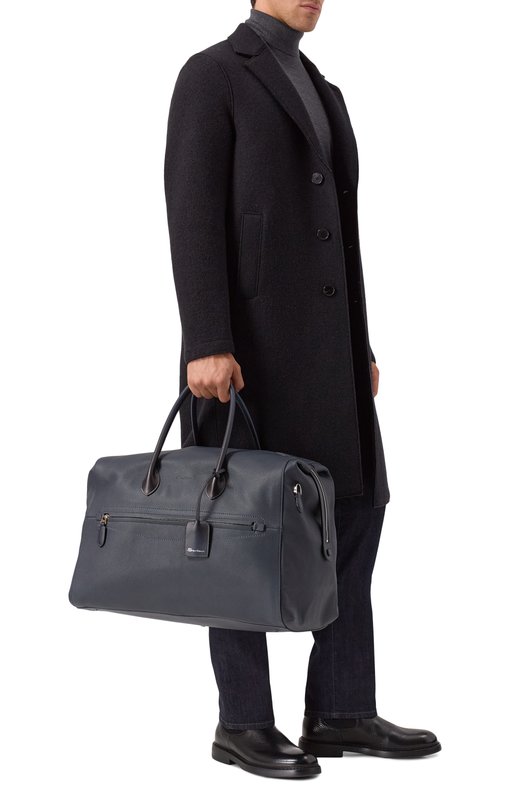 Кожаная дорожная сумка Santoni UIBBA2646BS-ACSUU55 Синий  UIBBA2646BS-ACSUU55 Фото 7