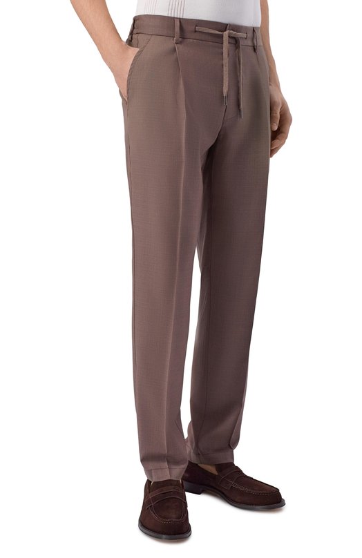 Шерстяные брюки Capobianco 20M808.UN00._001 Коричневый  20M808.UN00._001 Фото 3