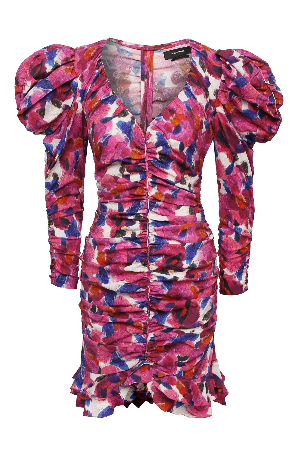 Платье из вискозы ISABEL MARANT разноцветного цвета по цене 104500 руб., арт. R01944-21E026I/MIREYA, фото 1 Платье из вискозы ISABEL MARANT, арт. R01944-21E026I/MIREYA, фото 1