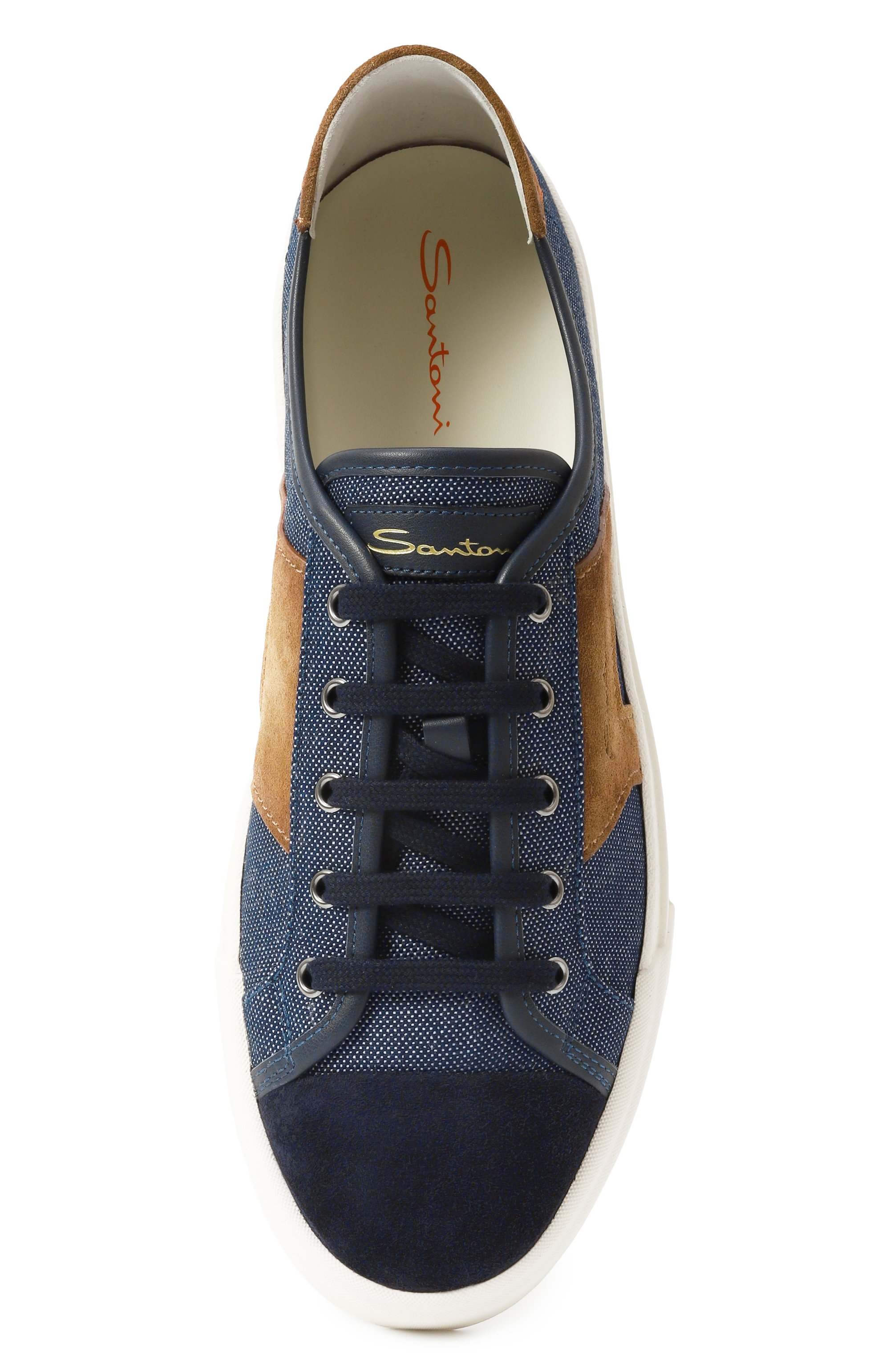 Комбинированные кеды gloria SANTONI, арт. MBGG22075PNNGNUE, фото 6