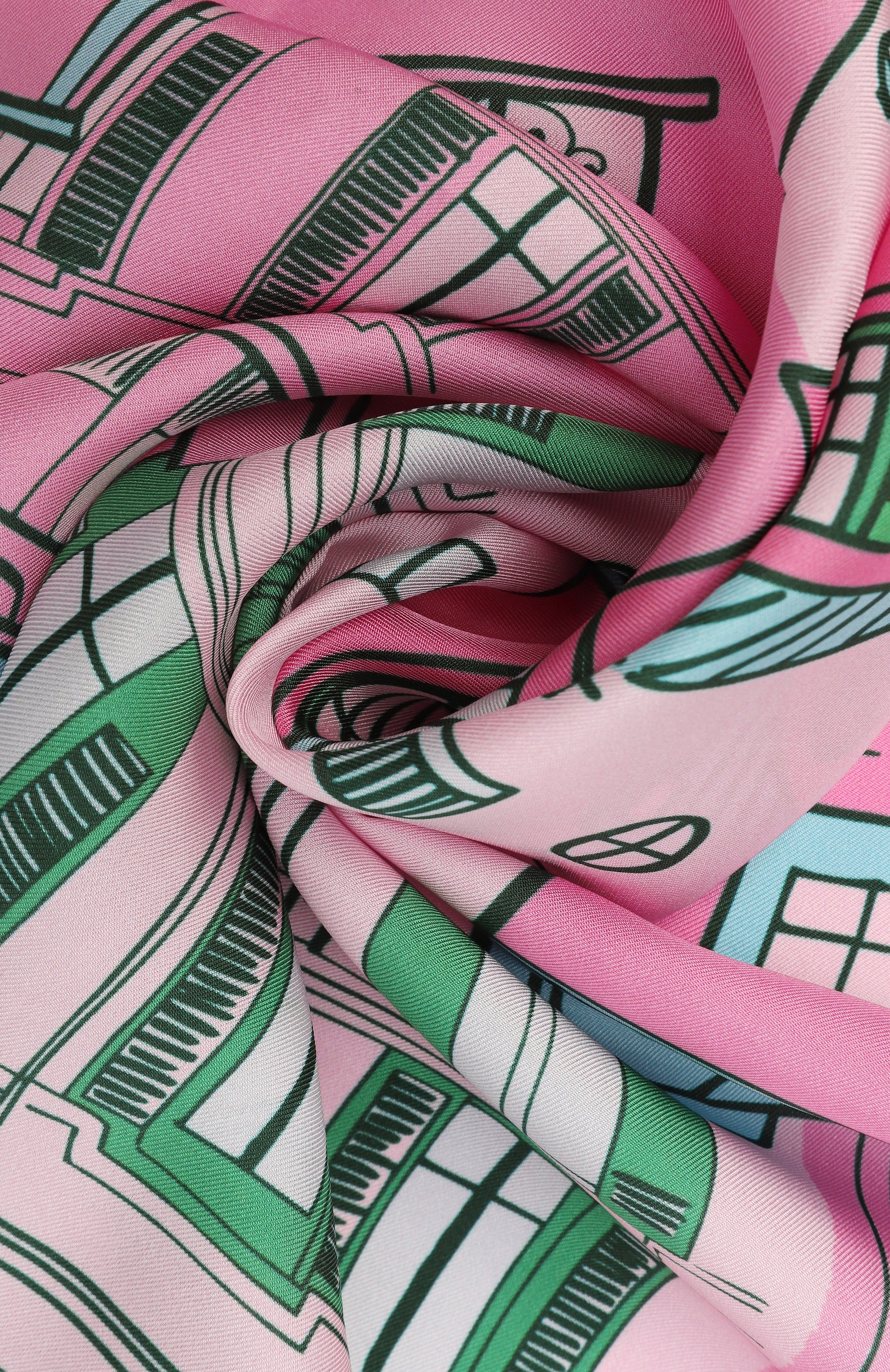 Шелковый платок PETITJEAN PARIS розового цвета по цене 39000 руб., арт. 7С26, фото 3 Шелковый платок PETITJEAN PARIS, арт. 7С26, фото 3