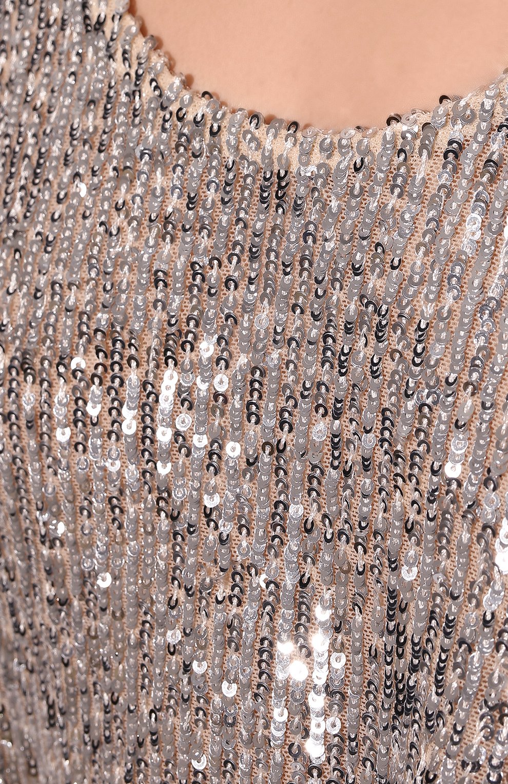 Топ с пайетками IN THE MOOD FOR LOVE серебряного цвета по цене 27700 руб., арт. 0DETTE CR0P T0P S0LID, фото 5 Топ с пайетками IN THE MOOD FOR LOVE, арт. 0DETTE CR0P T0P S0LID, фото 5