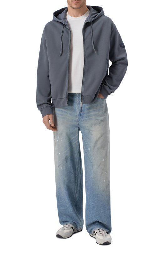 Хлопковая толстовка Premiata PA1034F0 Серый  PA1034F0 Фото 2