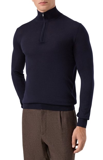 Шерстяной джемпер MVST темно-синего цвета по цене 142500 руб., арт. M0-M25.1MM.K407/44-60, фото 3 Шерстяной джемпер MVST, арт. M0-M25.1MM.K407/44-60, фото 3