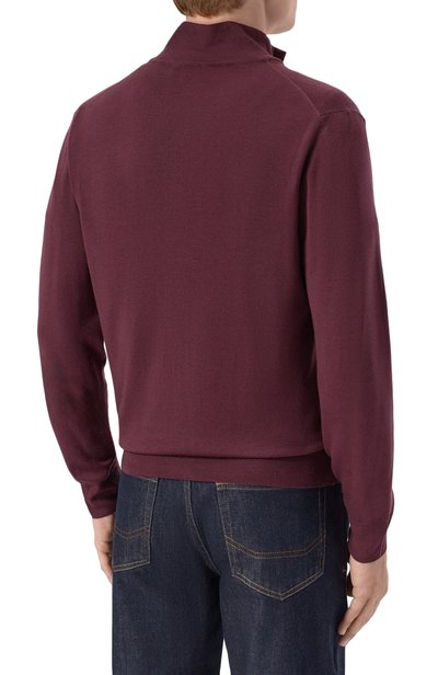 Шерстяной кардиган CANALI фиолетового цвета по цене 62500 руб., арт. C0022/MK01149, фото 4 Шерстяной кардиган CANALI, арт. C0022/MK01149, фото 4