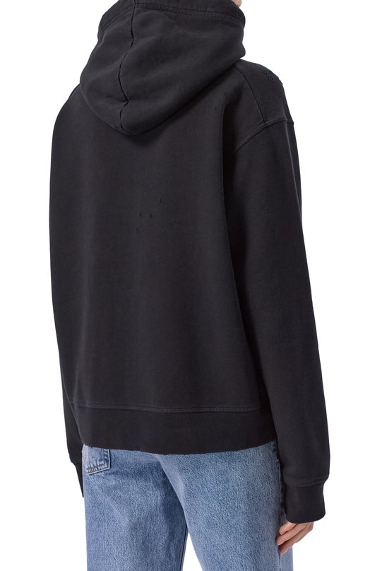 Хлопковое худи Dsquared2 S72GU0504/S25516 Чёрный  S72GU0504/S25516 Фото 4