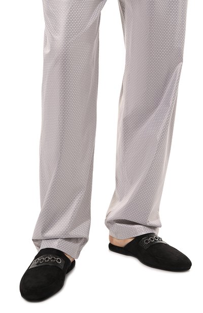 Домашние туфли с отделкой из кожи аллигатора STEFANO RICCI, арт. UL01_P757/CSSD/ALLIGAT0R MISSISSIPPIENSIS, фото 3