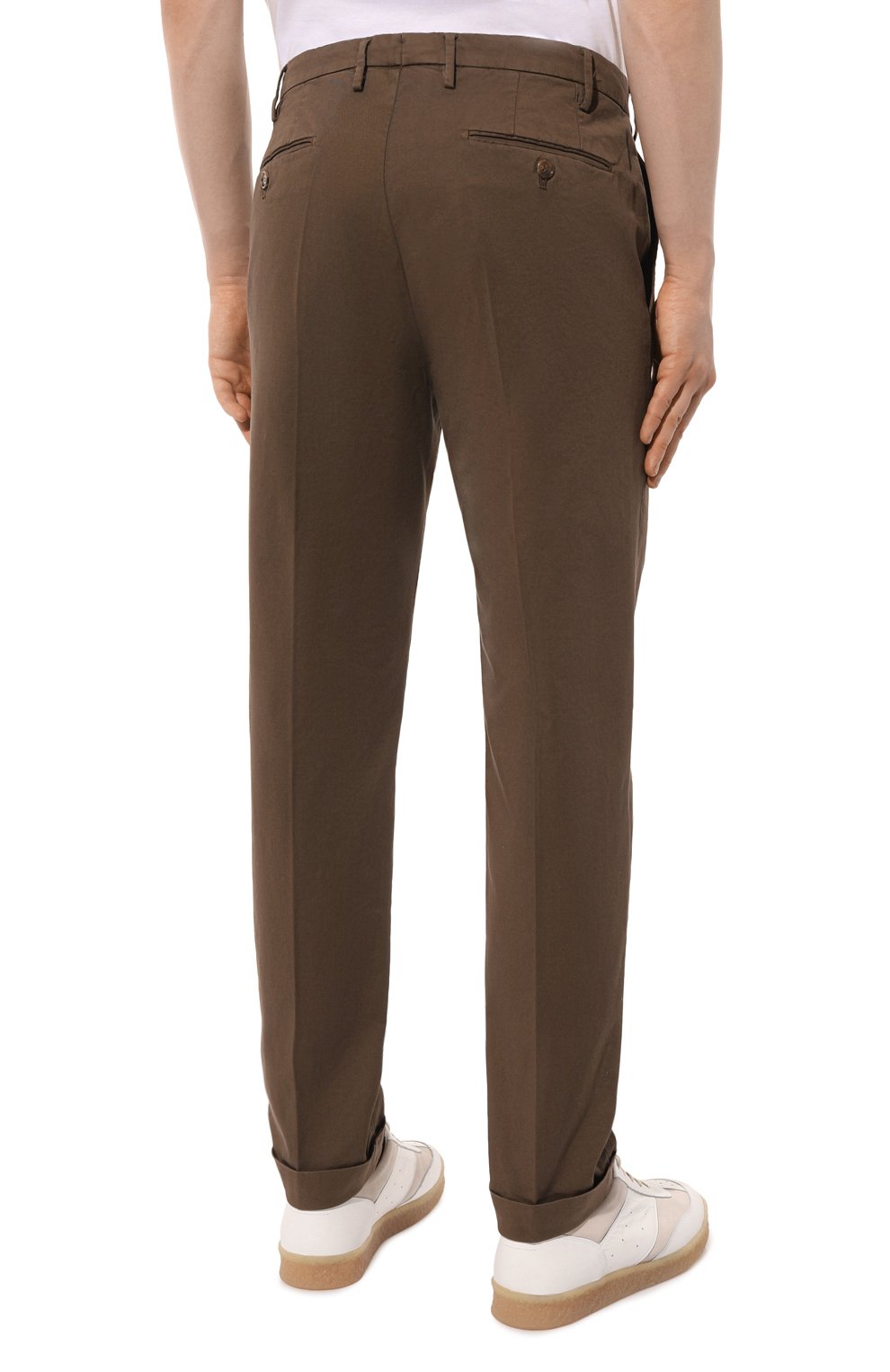 Хлопковые брюки COLOMBO коричневого цвета по цене 69650 руб., арт. PA00449/TC, фото 4 Хлопковые брюки COLOMBO, арт. PA00449/TC, фото 4