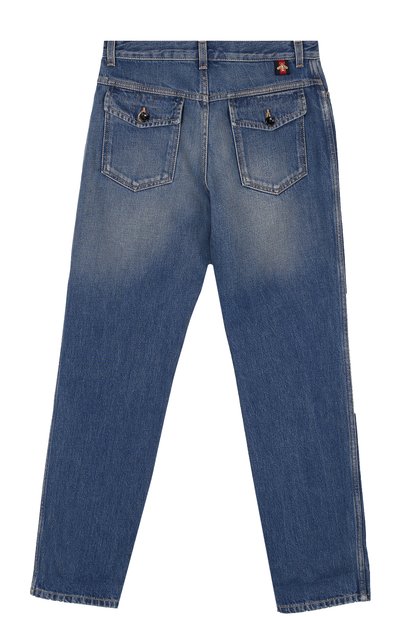 Джинсы прямого кроя с декоративными потертостями GUCCI, арт. 475630/XR615, фото 2