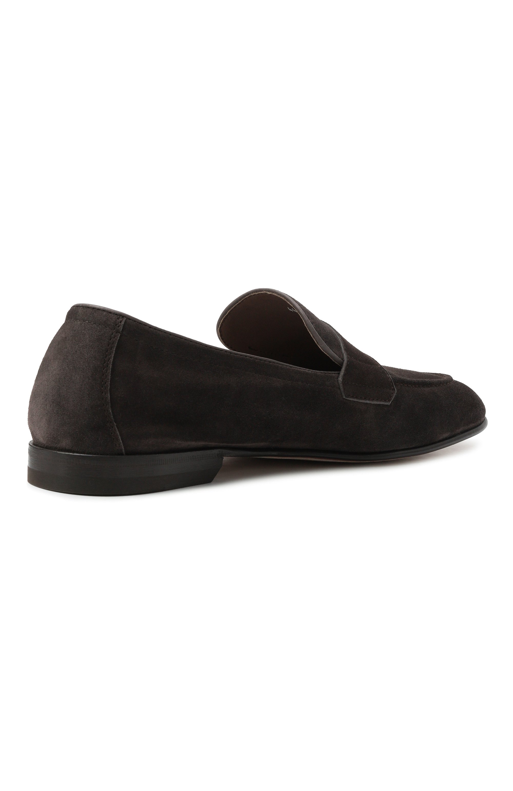 Замшевые пенни-лоферы H`D`S`N BARACCO темно-коричневого цвета по цене 62100 руб., арт. 76411.S.0*/CACHEMIRE, фото 4 Замшевые пенни-лоферы H`D`S`N BARACCO, арт. 76411.S.0*/CACHEMIRE, фото 4