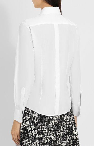 Однотонная хлопковая блуза DOLCE & GABBANA, арт. F5J86T/FU5K9, фото 4