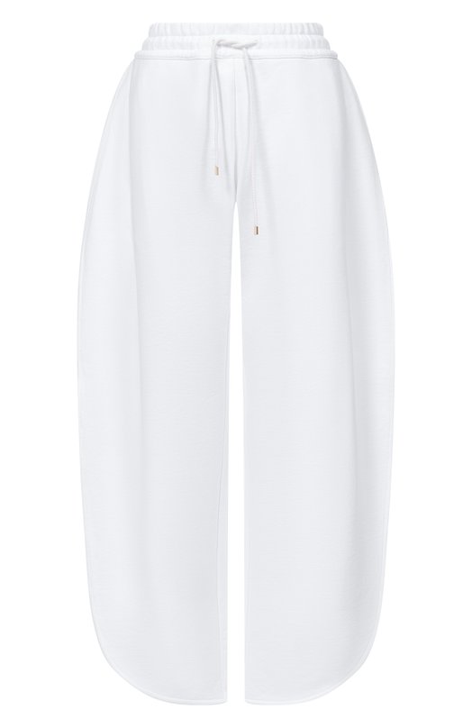 Хлопковые брюки Alaia AA9P1299J094C Белый AA9P1299J094C