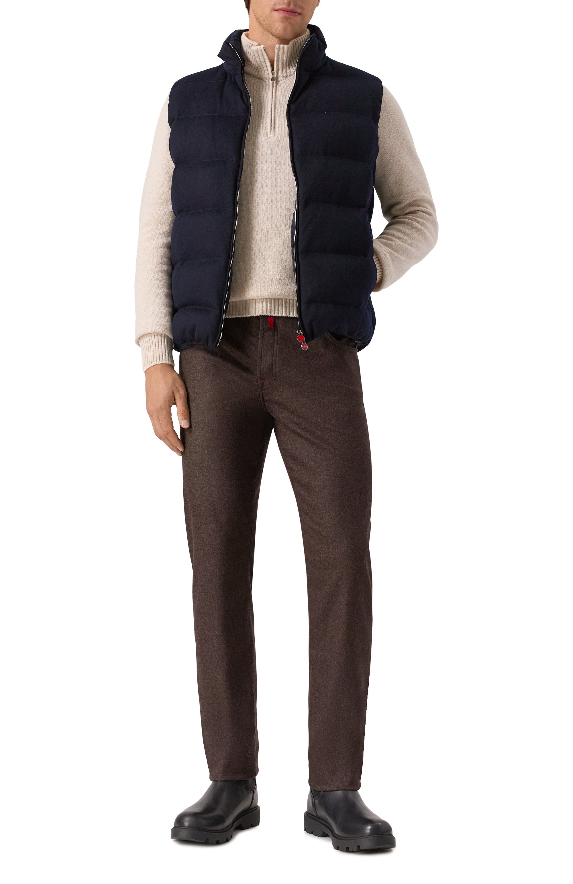 Кашемировый жилет KITON, арт. UW2226V0436H02, фото 2