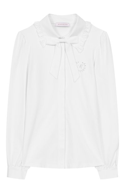 Хлопковая рубашка MONNALISA, арт. 18FIFI