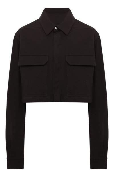 Женская хлопковая рубашка RICK OWENS, арт. RP02D3245/FL