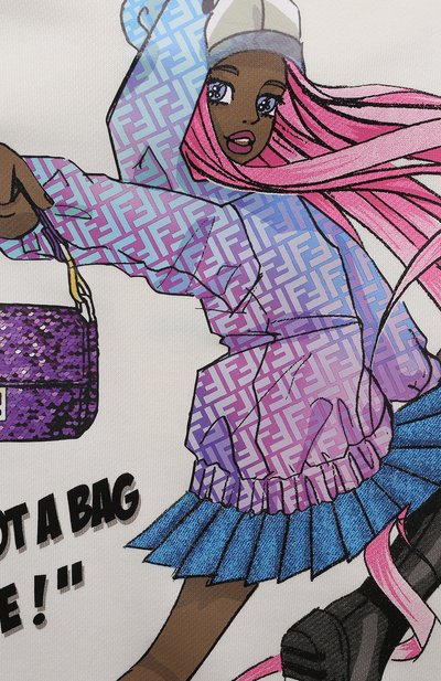 Хлопковое платье FENDI, арт. JFB611/5V0/4-6, фото 3