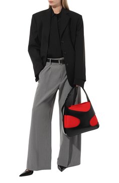 Женская сумка cut out FERRAGAMO красного цвета, арт. 213942/762299 | Фото 7 (Драгоценные камни: Проставлено; Материал сплава: Проставлено; Размер: medium; Материал: Натуральная кожа; Сумки-технические: Сумки top-handle)