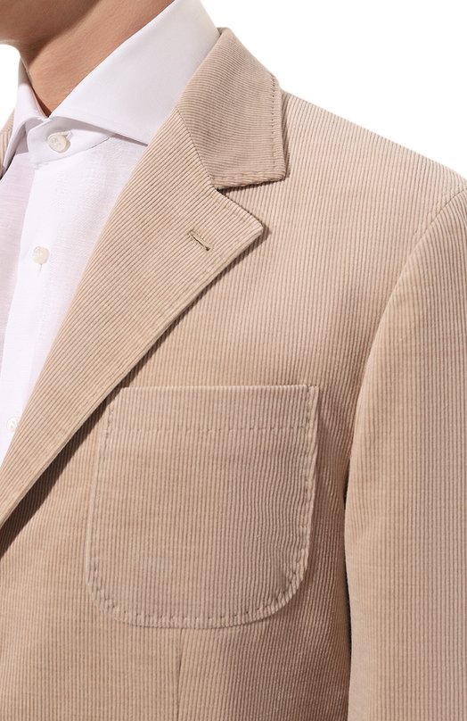 Вельветовый костюм Brunello Cucinelli MQ435LBNH Бежевый  MQ435LBNH Фото 6