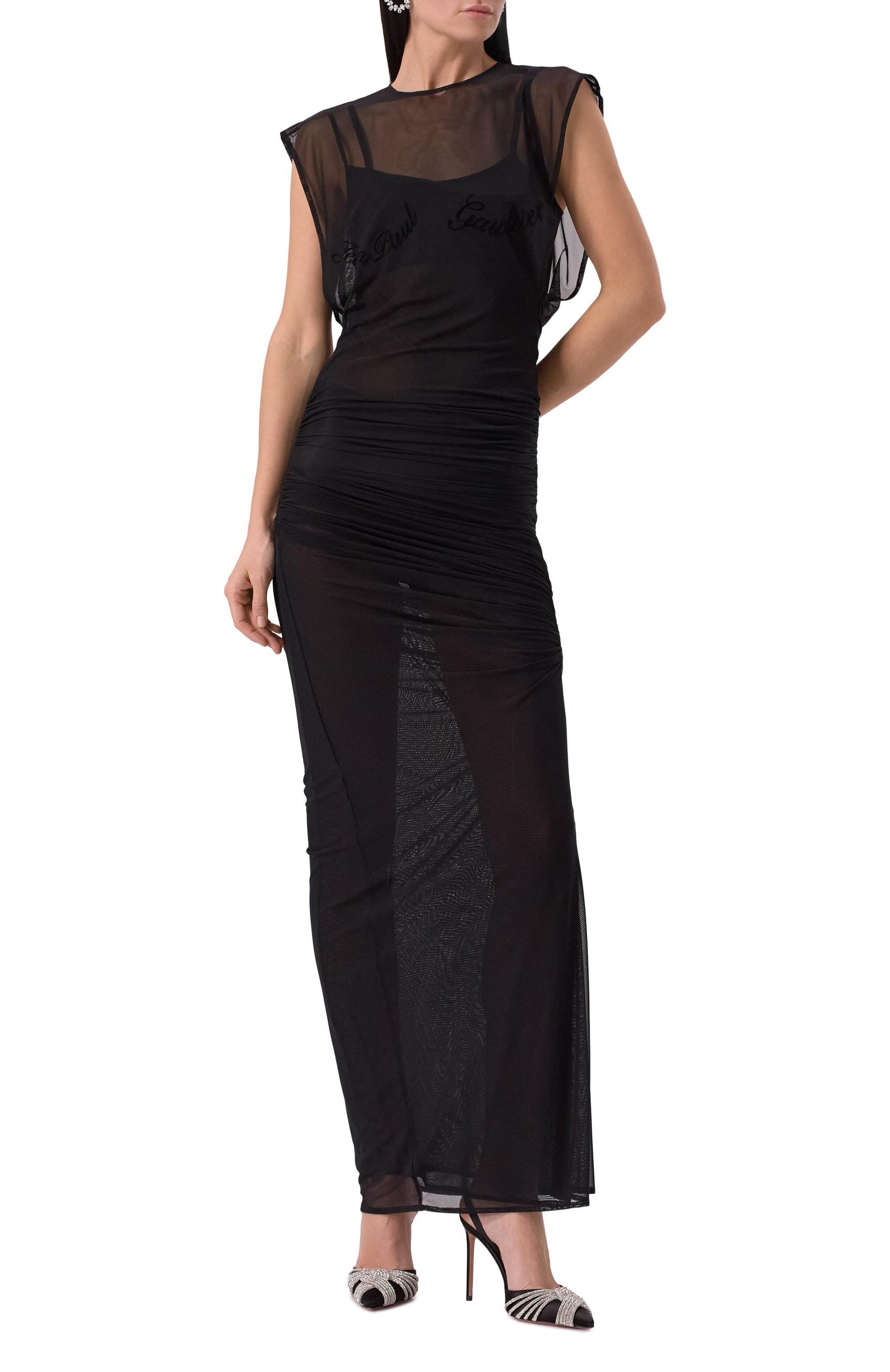 Текстильные туфли gatsby 105 AQUAZZURA, арт. GASHIGL0-SAT-000, фото 2