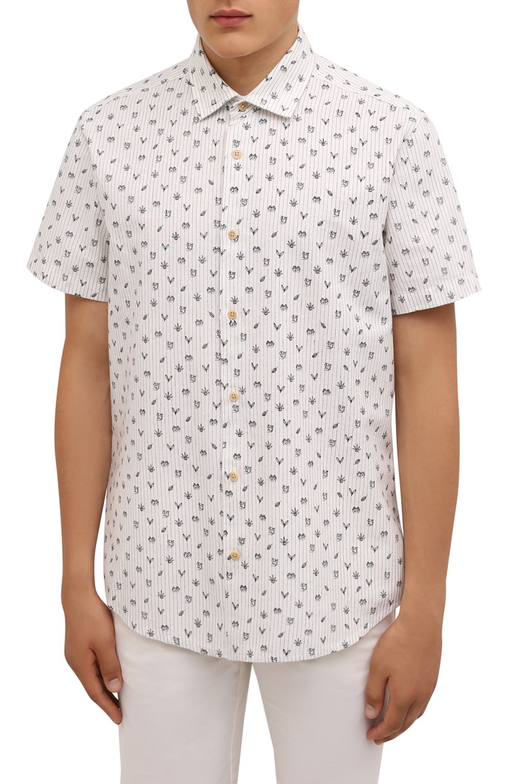 Хлопковая рубашка BOSS, арт. 50448095, фото 3