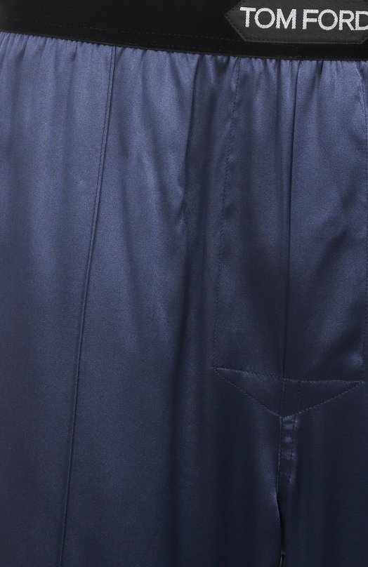 Шелковые домашние брюки Tom Ford T4H20101 Синий  T4H20101 Фото 6