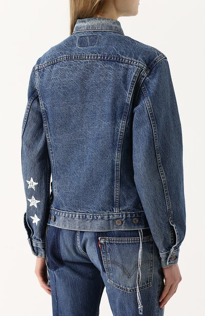 Джинсовая куртка свободного кроя с потертостями ICONS OF CALIFORNIA, арт. LVDTMEI_PS, фото 4