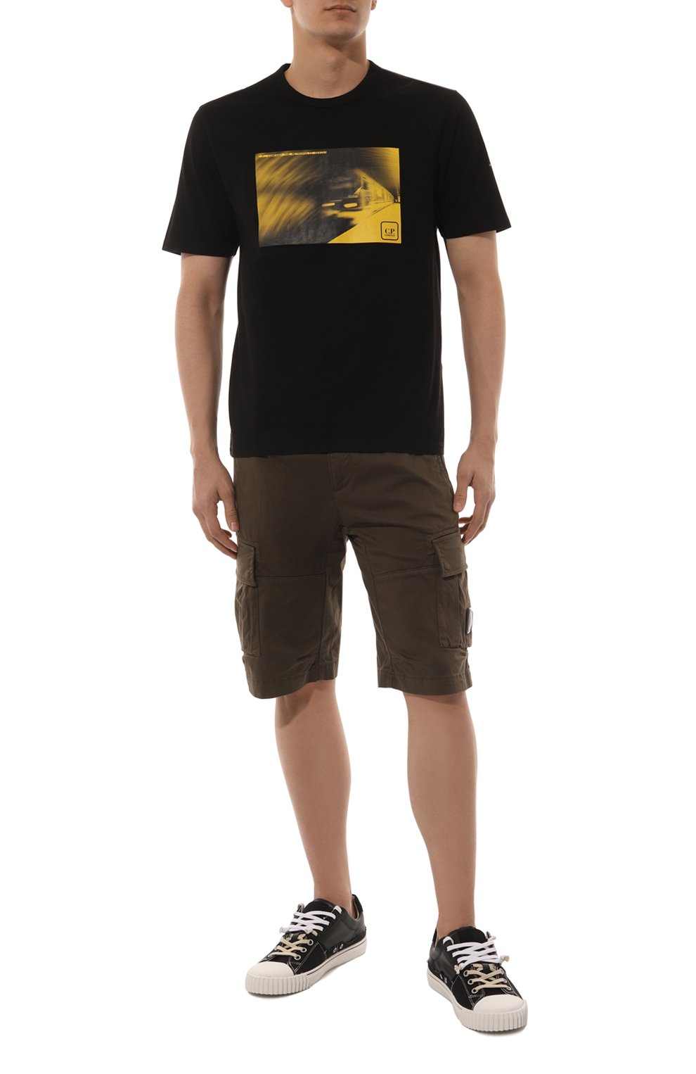 Хлопковая футболка C.P. COMPANY, арт. 16CLTS044A006370W, фото 2