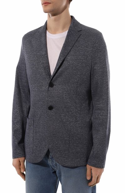 Пиджак изо льна и хлопка HARRIS WHARF LONDON, арт. C8P22PGH, фото 3