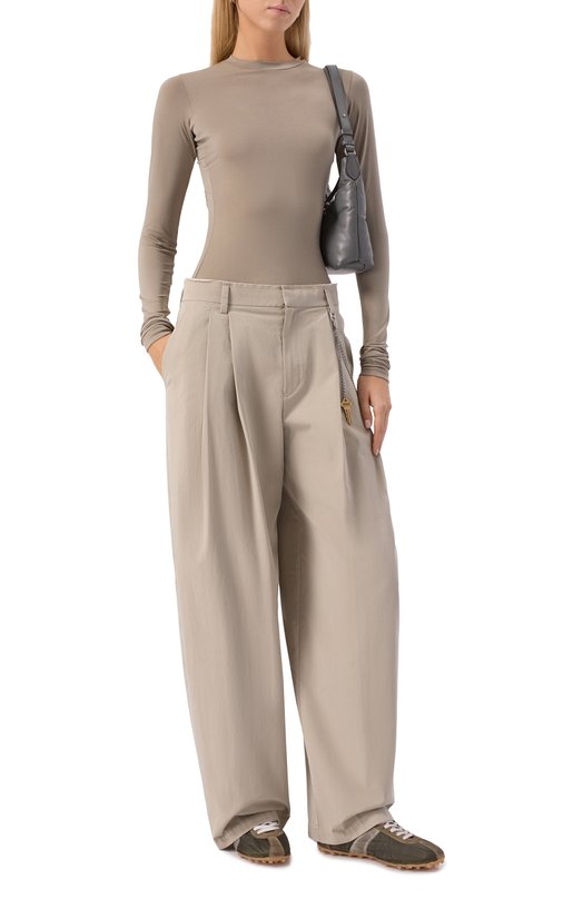 Комбинированные кеды Sprinters Maison Margiela S58WS0272/P7415 Хаки  S58WS0272/P7415 Фото 3