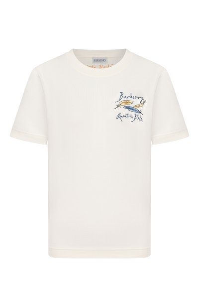 Женская хлопковая футболка BURBERRY, арт. 8128066