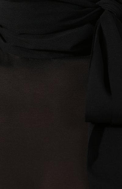 Шелковый топ VALENTINO черного цвета по цене 108000 руб., арт. SB0AE448509, фото 5 Шелковый топ VALENTINO, арт. SB0AE448509, фото 5