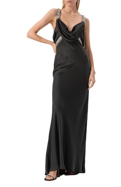 Платье с отделкой стразами ZUHAIR MURAD, арт. RDR25038/SABL005, фото 2