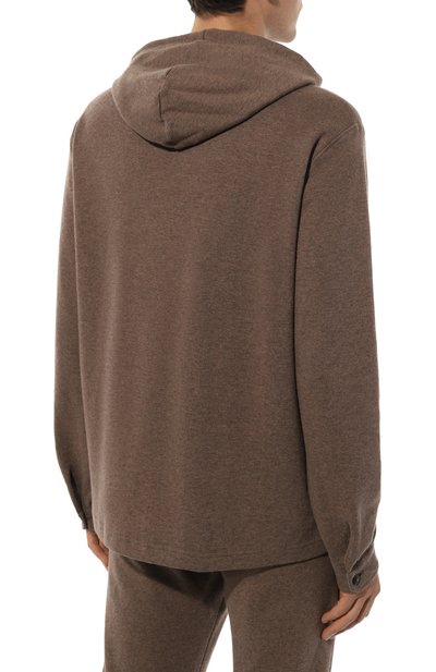 Худи из хлопка и кашемира CAPOBIANCO, арт. 17M433.LB00./58, фото 4