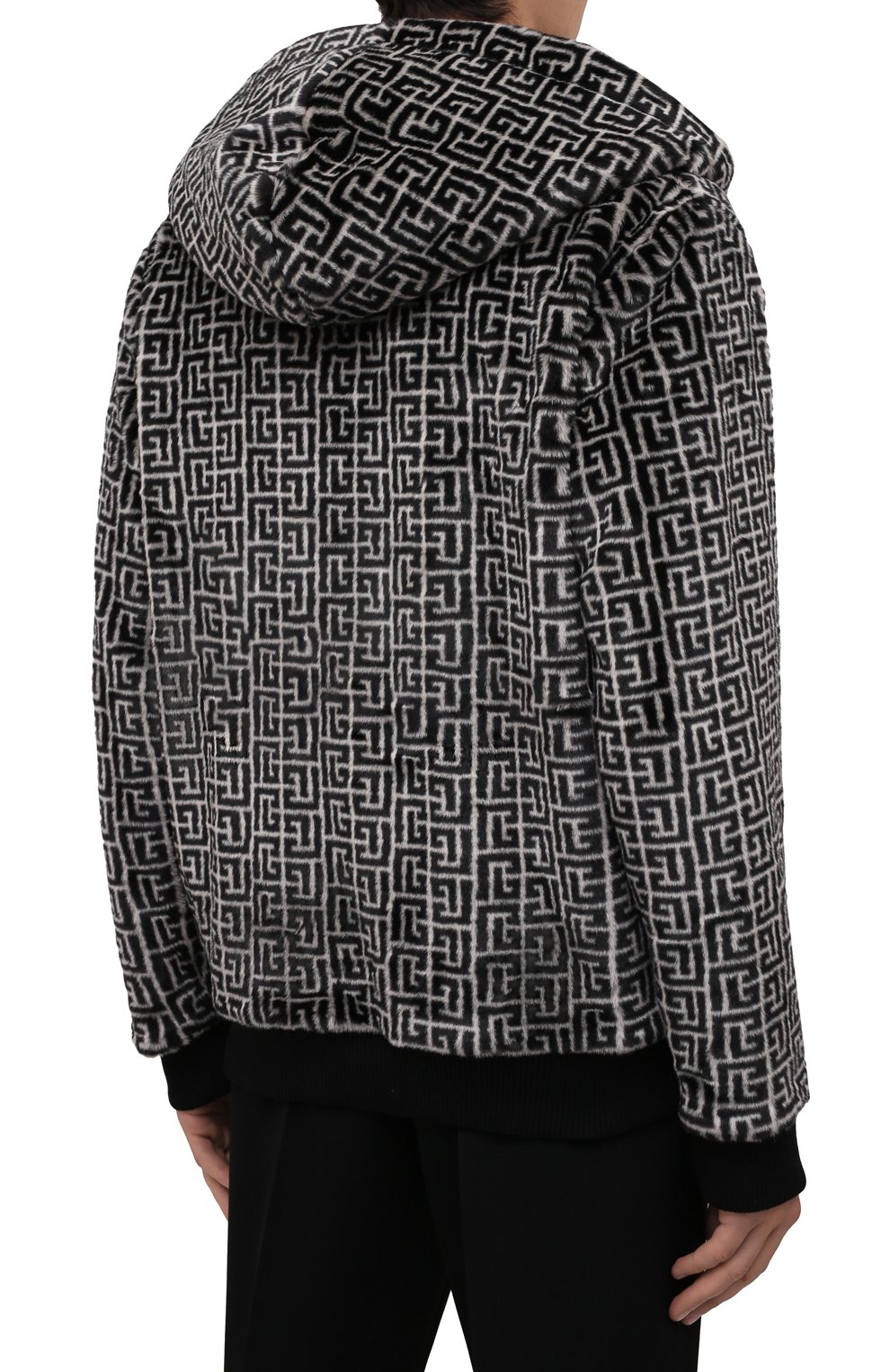 Бомбер BALMAIN черного цвета по цене 192500 руб., арт. WH1JR016/X165, фото 4 Бомбер BALMAIN, арт. WH1JR016/X165, фото 4