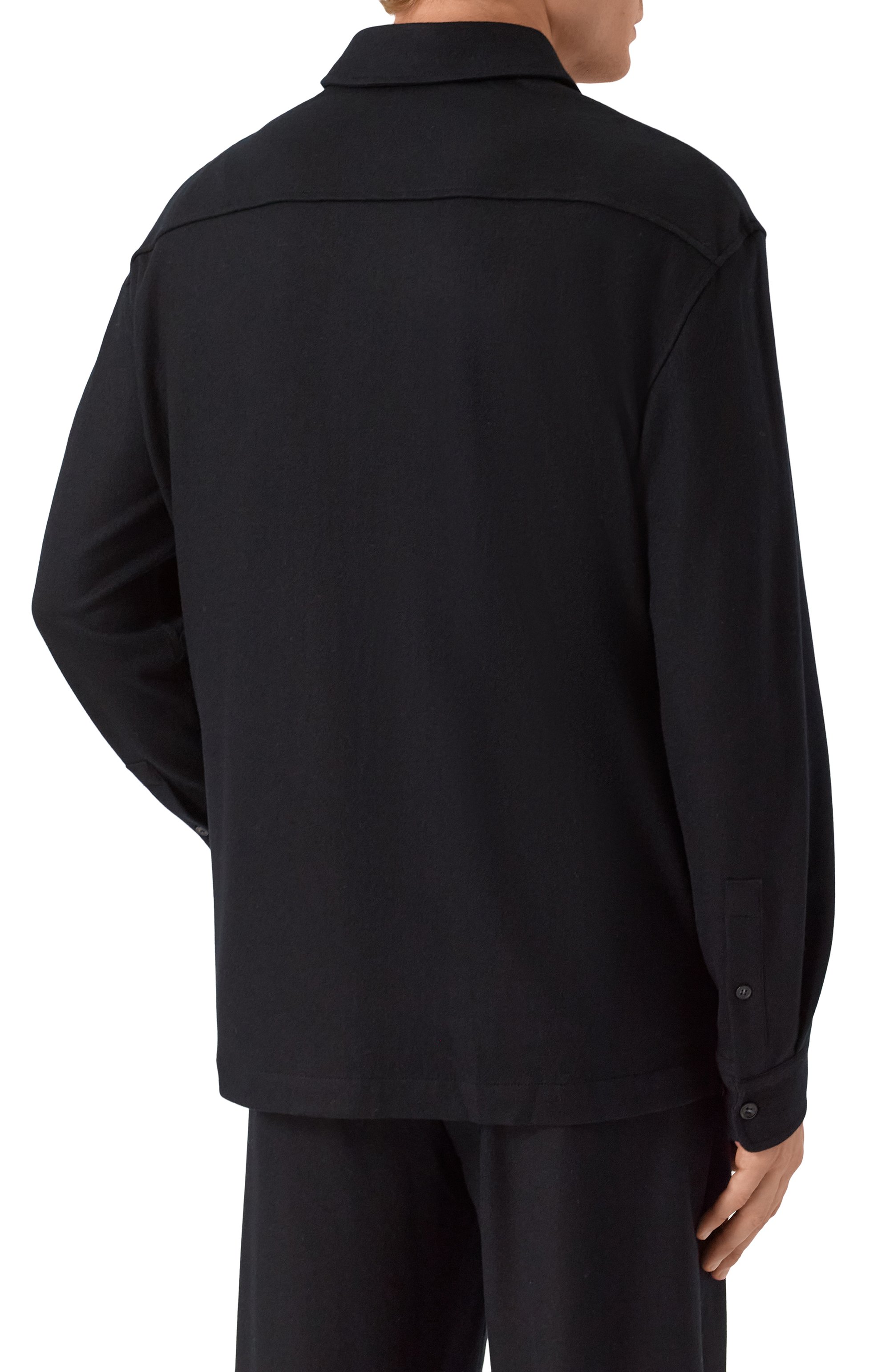 Шерстяная рубашка 12 STOREEZ черного цвета по цене 29000 руб., арт. 134098, фото 4 Шерстяная рубашка 12 STOREEZ, арт. 134098, фото 4