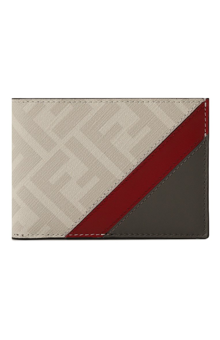 Мужской кожаное портмоне FENDI бежевого цвета, арт. 7M0303/AJF8/F1IK2 | Фото 1 (Материал: Натуральная кожа; Материал сплава: Проставлено; Нос: Не проставлено)