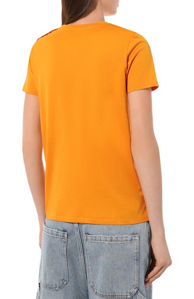 Хлопковая футболка BALMAIN, арт. AF1EF005BB02, фото 4