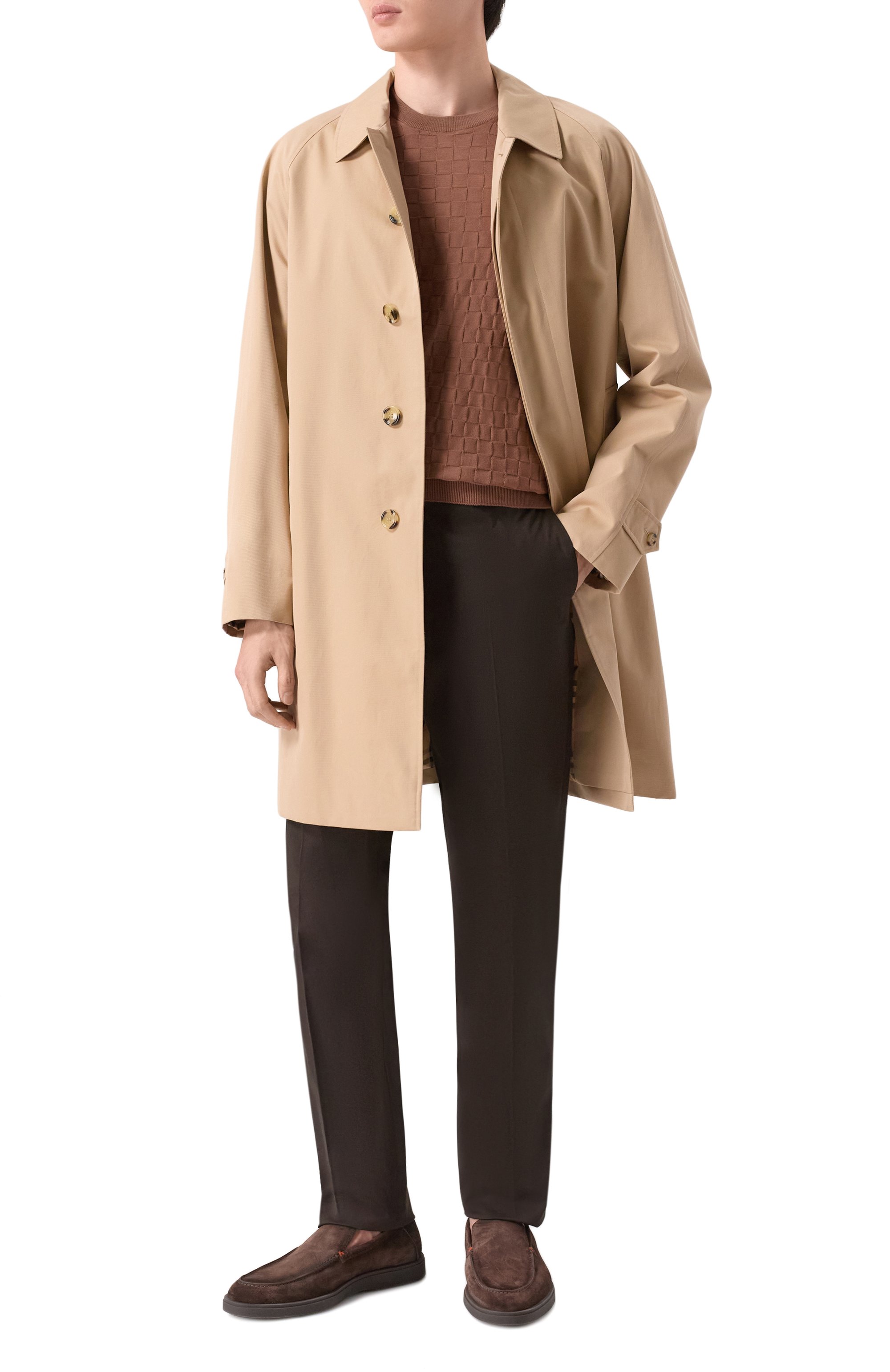 Замшевые лоферы detroit SANTONI, арт. MGDG17824SM0BGEX, фото 2