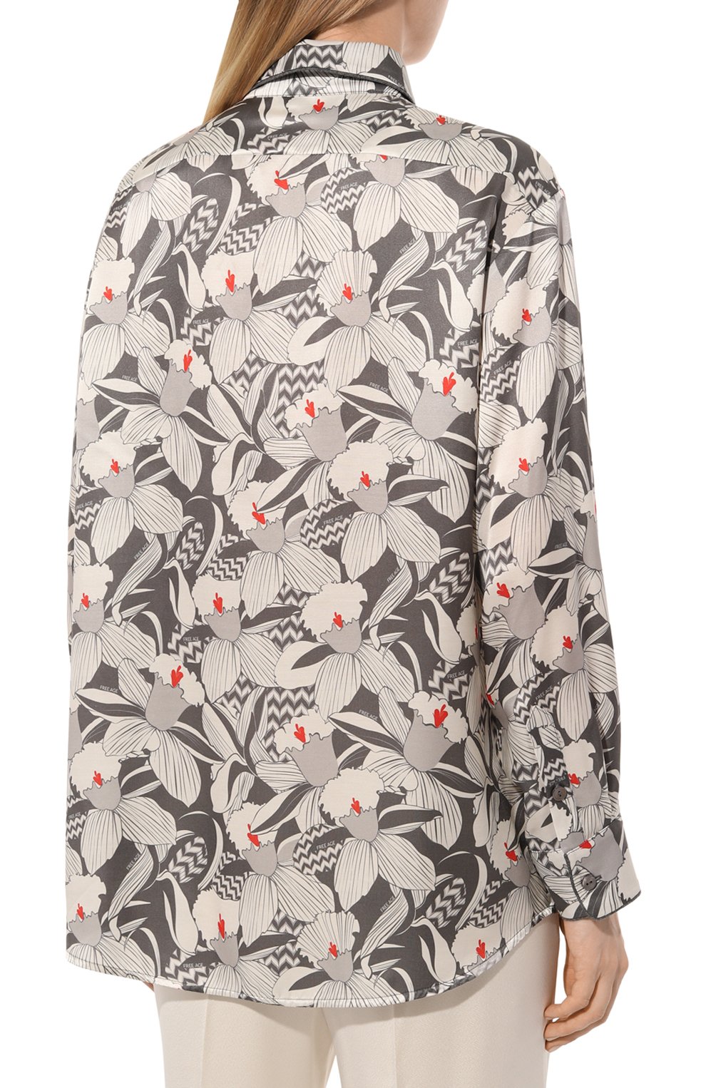 Рубашка из хлопка и шелка FREEAGE, арт. WW25.BL010.6001.991, фото 4