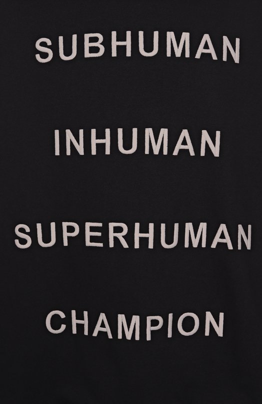 Хлопковый свитшот Rick Owens CM01E1669/CHFE Чёрный  CM01E1669/CHFE Фото 6