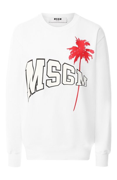 Женский хлопковый пуловер MSGM, арт. 2641MDM161 195299