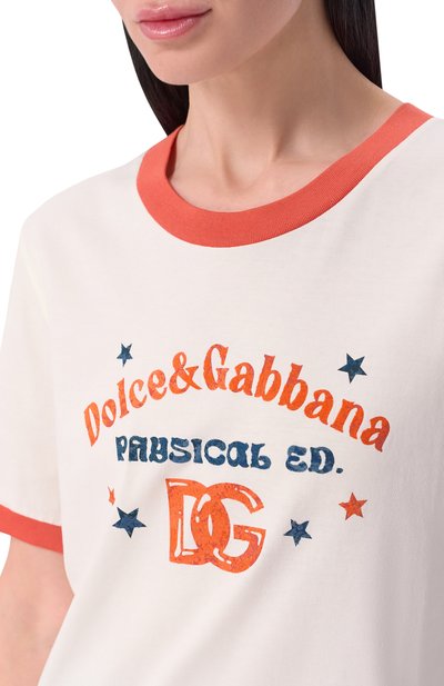 Хлопковая футболка DOLCE & GABBANA, арт. F8N08T/GDDNG, фото 5