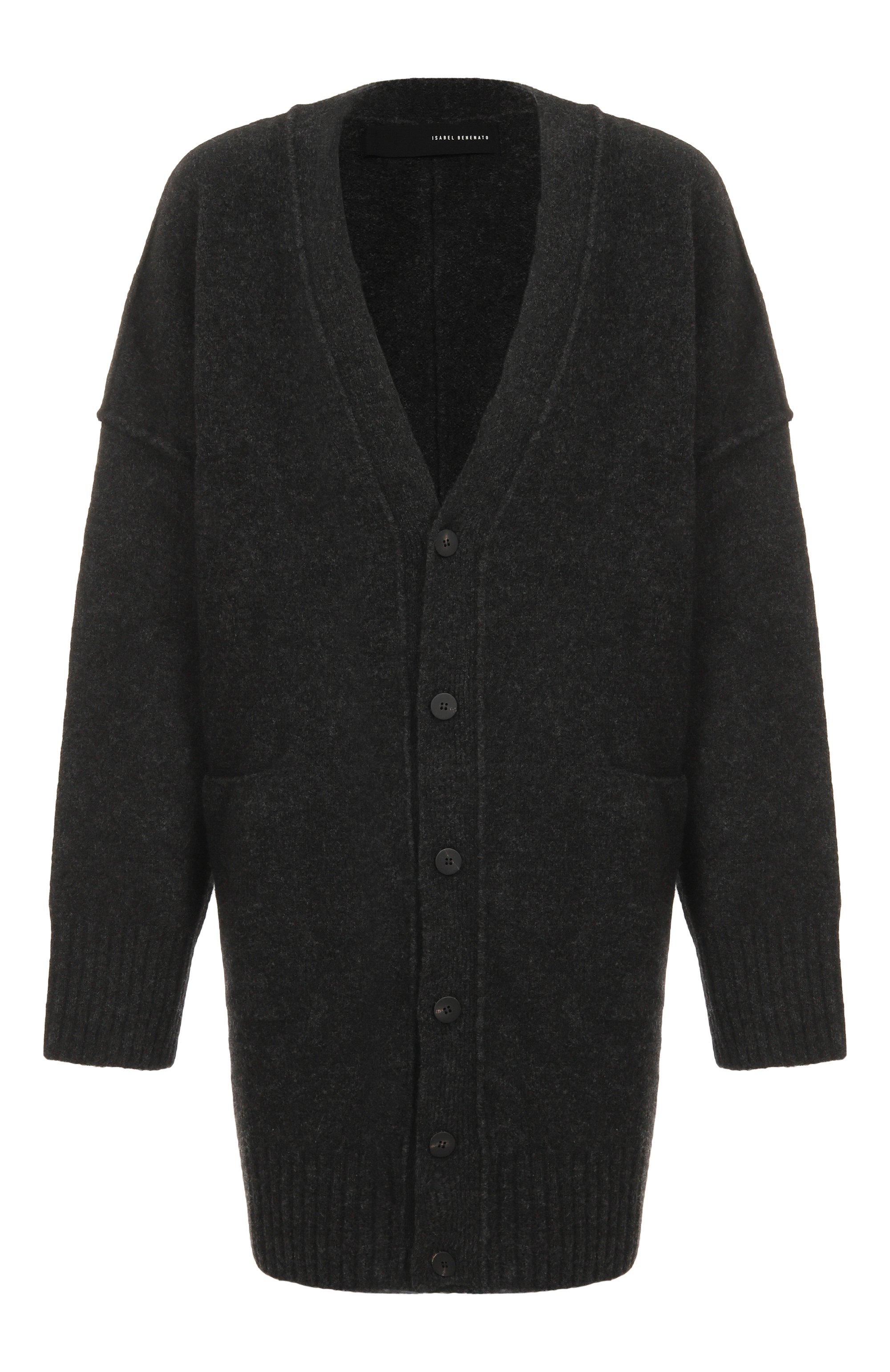 Шерстяной кардиган ISABEL BENENATO темно-серого цвета по цене 133000 руб., арт. UK09F25, фото 1 Шерстяной кардиган ISABEL BENENATO, арт. UK09F25, фото 1